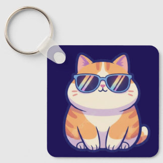 Chaveiro Cool Cat Keychain – Pocket-Sized Personality with 