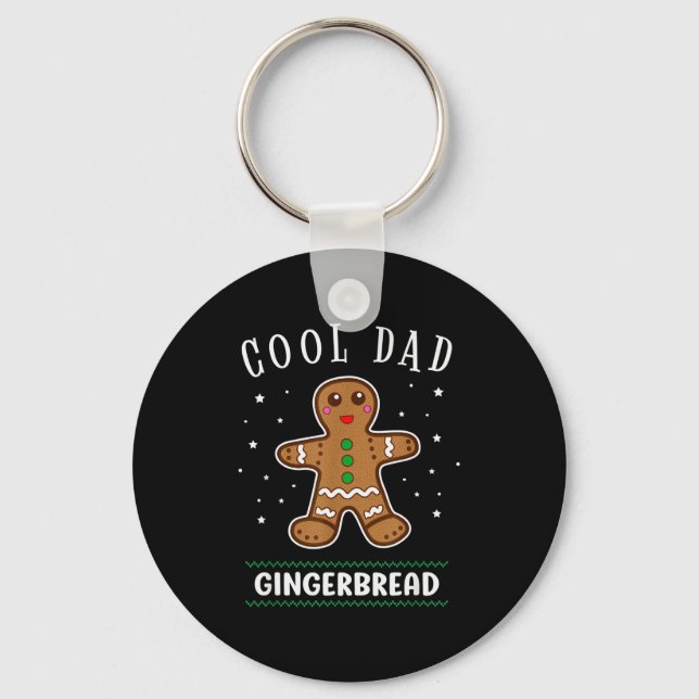 Chaveiro Cool Dad Gingerbread Man Cookie Family Christmas P (Frente)