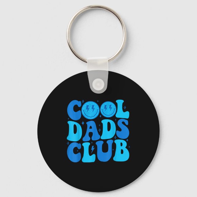 Chaveiro Cool Dads Club Shirt Retro Groovy Dad Father's Day (Frente)