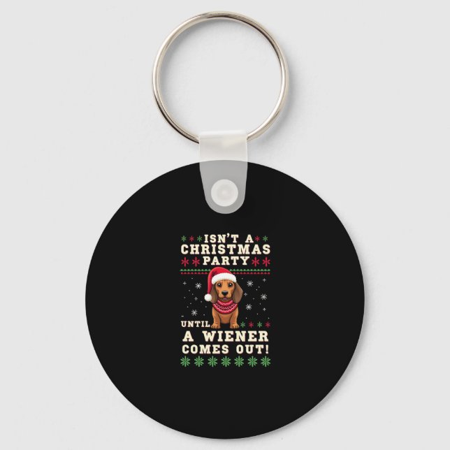 Chaveiro Cool Funny Wiener Dog Christmas Dachshund Holiday  (Frente)