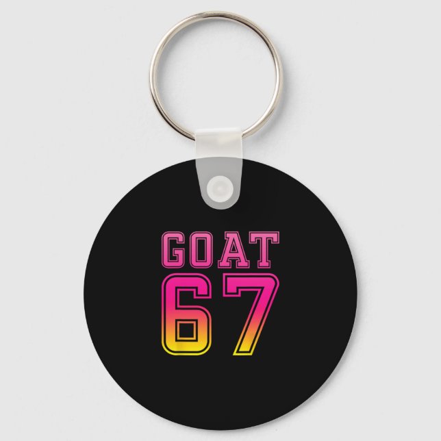 Chaveiro Cool Six Seven 6 7 Ice-cream Goat 67 Meme Rizz Fun (Frente)