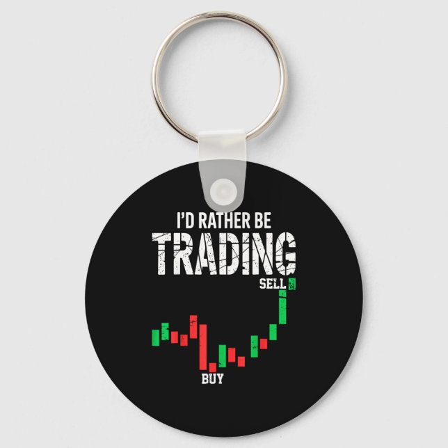Chaveiro Cool Stock Market Men Women Stock Trader Day Tradi (Frente)