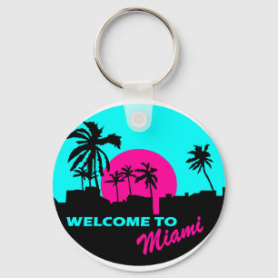Chaveiro Cool Welcome to Miami design
