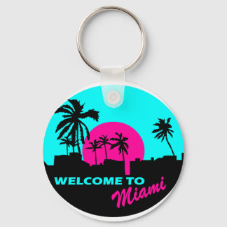 Chaveiro Cool Welcome to Miami design