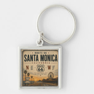Chaveiro Coordenadas da Trilha do Fim de Santa Monica