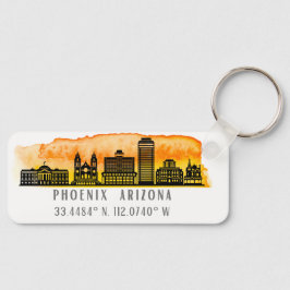Chaveiro Coordenadas do Mapa Skyline Phoenix