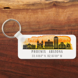 Chaveiro Coordenadas do Mapa Skyline Phoenix