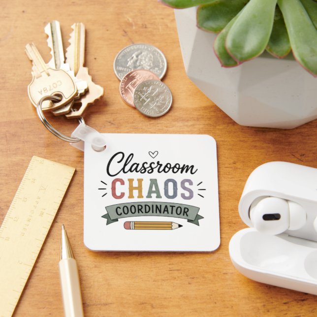 Chaveiro Coordenador de Caos na Sala de Aula Professor Dive (Mesa)