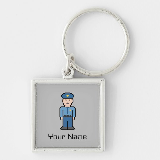 Chaveiro Cop de Nome Personalizado (Frente)