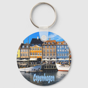Chaveiro Copenhagen Dinamarca Canal de Homes Nyhavn