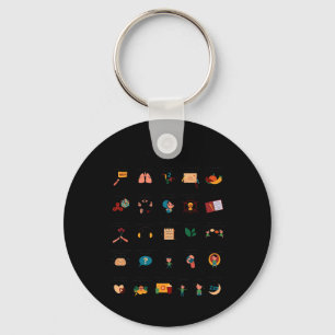 Chaveiro Copiando Habilidades Alphabet School Conselheira M