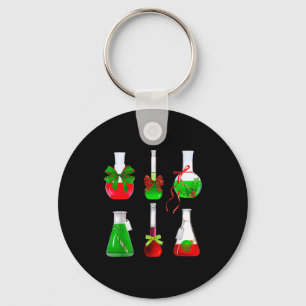 Chaveiro Copo de Laboratório de Química com Laço Coquete Ci