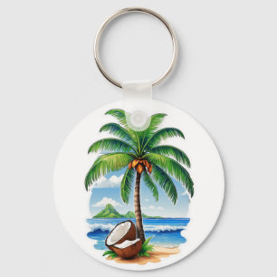 Chaveiro Coqueiro Ilha Tropical