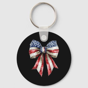 Chaveiro Coquete Americana Menina 4 De Julho Bandeira Ameri