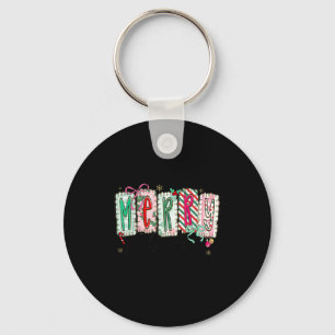 Chaveiro Coquete Elegante Feliz Natal Laço Coquete Menina