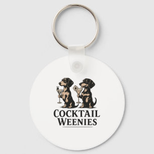 Chaveiro Coquetel Weenies Engraçado Dachshund Wiener Cachor