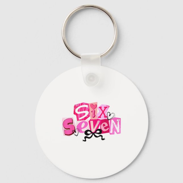 Chaveiro Coquette Seis Sete Valentine Piada 67 Meme  (Frente)