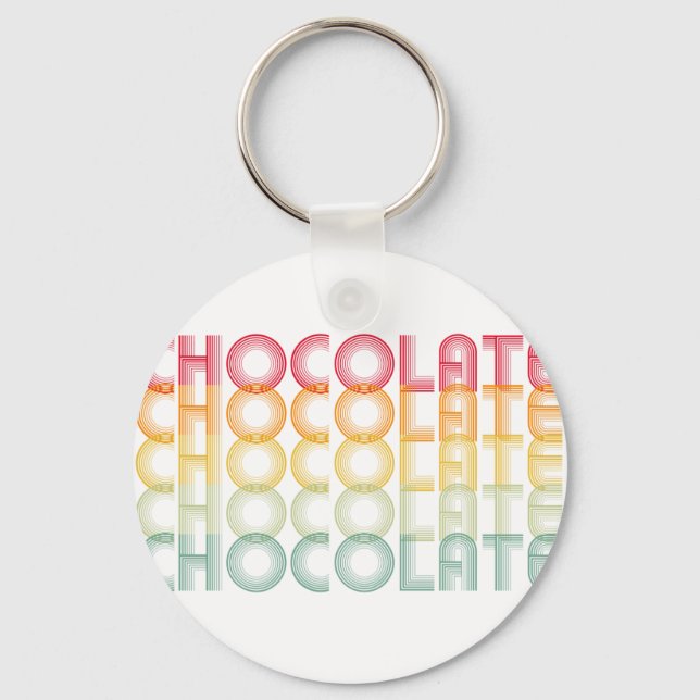 Chaveiro Cor Arco-Íris do Chocolate Retroativo (Frente)