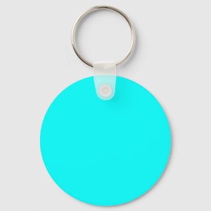 Chaveiro Cor azul-ciano/aqua 00FFFF - Opção para adicionar