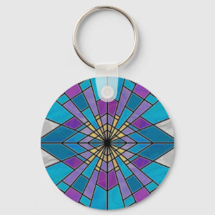 Chaveiro Cor azul e púrpura