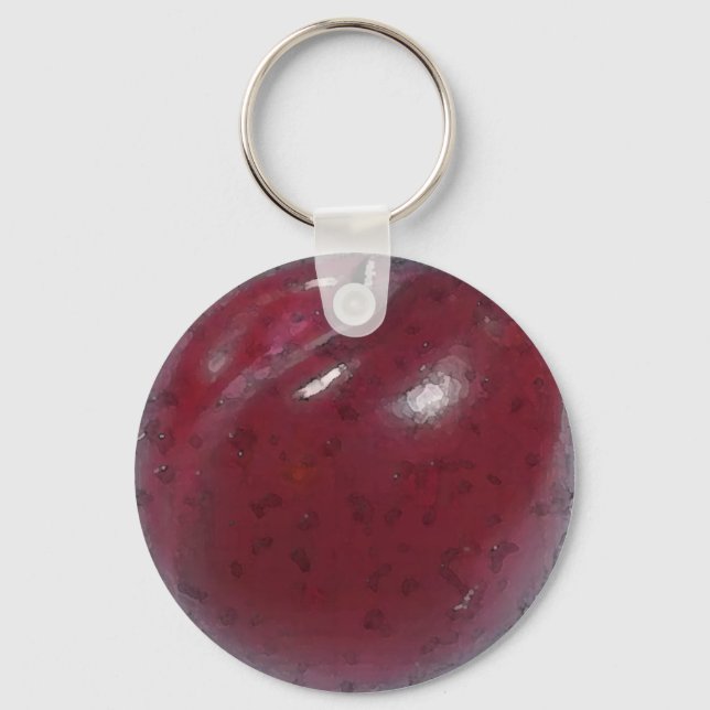 Chaveiro Cor d'água da ameixa vermelha (Frente)