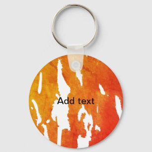 Chaveiro Cor d'água laranja amarela adicionar texto pintura