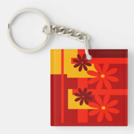 Chaveiro Cor de laranja retrô na década de 70