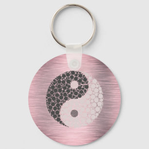 Chaveiro Cor-de-rosa - Blush Yin Yang