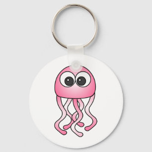 Chaveiro cor-de-rosa bonito das medusa de Kawaii
