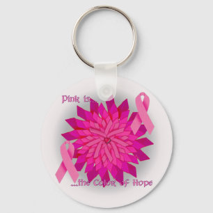 Chaveiro cor-de-rosa da fita