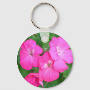 Chaveiro cor-de-rosa dos gerânio