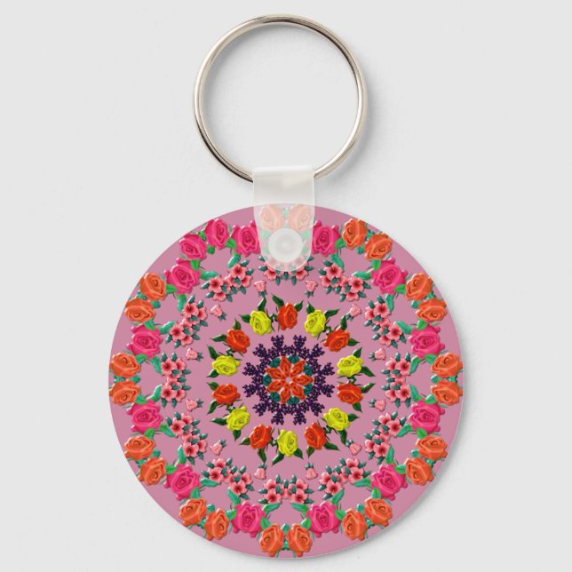 Chaveiro Cor floral (Frente)