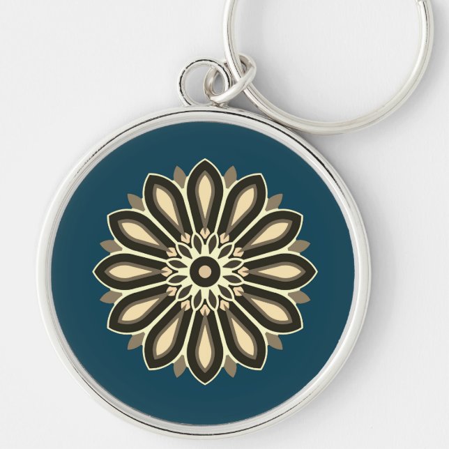 CHAVEIRO COR FLORAL PRESENTE PARA MÃE PAI IRMÃ FILHO CHEFE (Frente)