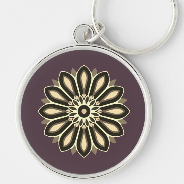 CHAVEIRO COR FLORAL PRESENTE PARA MÃE PAI IRMÃ FILHO CHEFE (Frente)