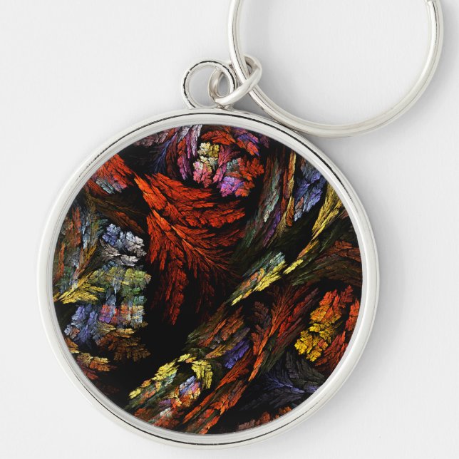 Chaveiro Cor Harmonia Abstrato, Arte Pequena (Frente)