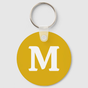 Chaveiro Cor Sólido Amarelo da Mostarda