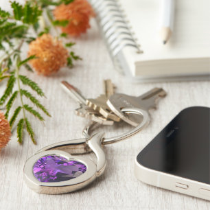 Chaveiro Coração Amethyst