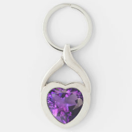 Chaveiro Coração Amethyst