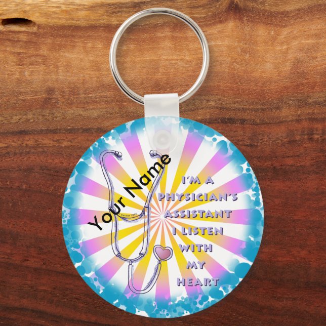 Chaveiro Coração Assistente de Médico (Frente)