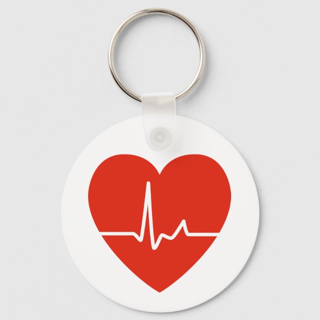 Chaveiro Coração Batida Chave (Frente)