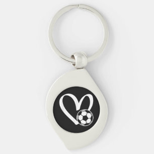 Chaveiro Coração da Bola do Futebol