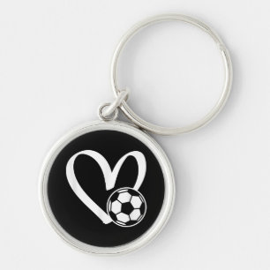 Chaveiro Coração da Bola do Futebol