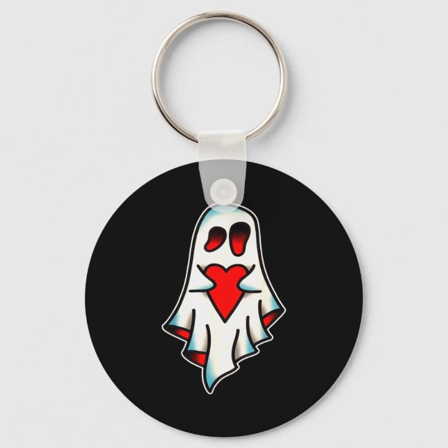 Chaveiro Coração de Amante Fantasma  (Frente)