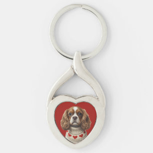 Chaveiro Coração de amor cavalier
