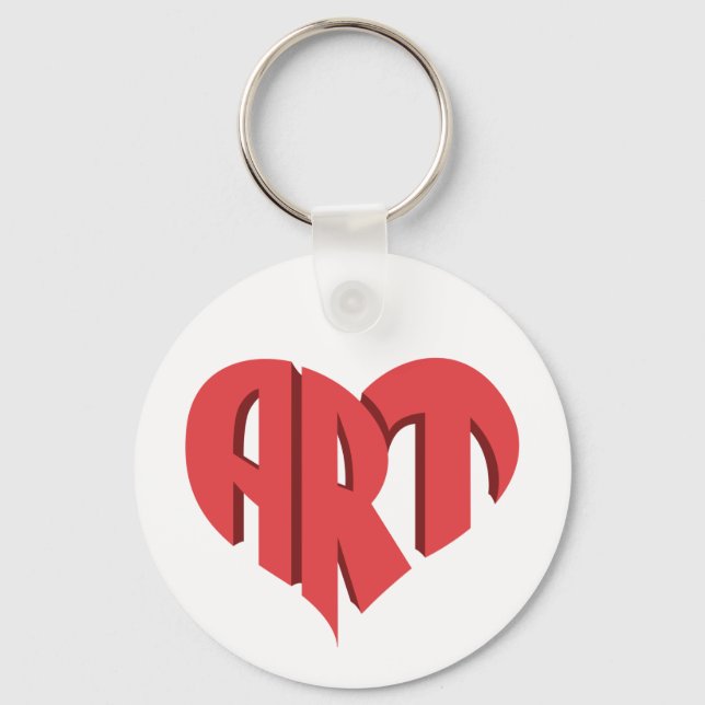 Chaveiro Coração de Arte (Frente)