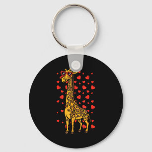 Chaveiro Coração de Girafa Óculos Fofos Dia dos Namorados A