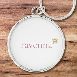 Chaveiro Coração de Leopardo Dourado com Nome Personalizado