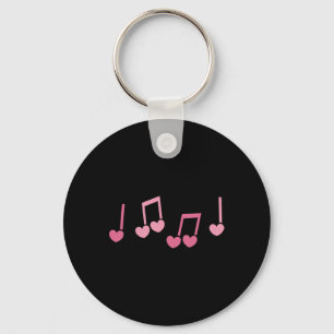 Chaveiro Coração de Música Nota Musical Engraçado Músico Cr