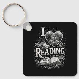 Chaveiro Coração de um Amante de Livros