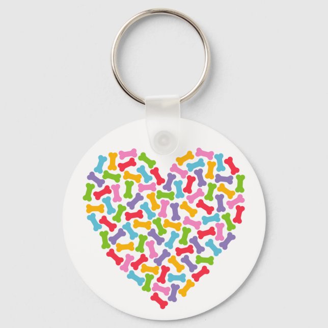 Chaveiro Coração do Pão Cão (Frente)